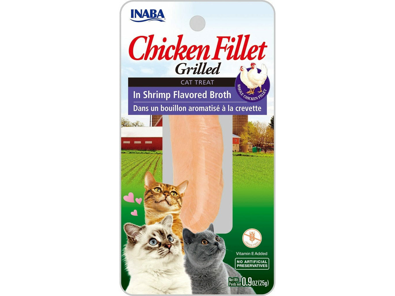 Shrimp Flavored Broth (INABA Grilled Chicken Fillet) 15 g/pack Front