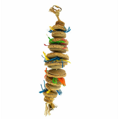 Sisal Tube with Cardboard and Coconut S - 23.5x7x7cm Multicolour