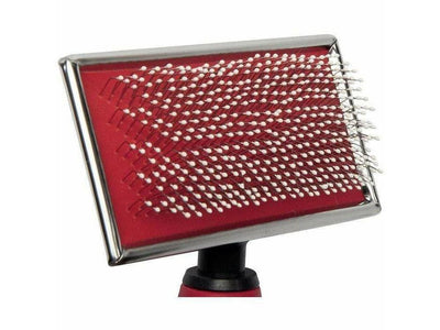 Slicker Brush with Stainless Steel Plastic-Coated Pins (120x80mm) - Extra Large