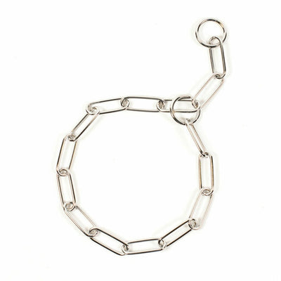 Slip Collar with Big Links, Chromed 80cm/4mm