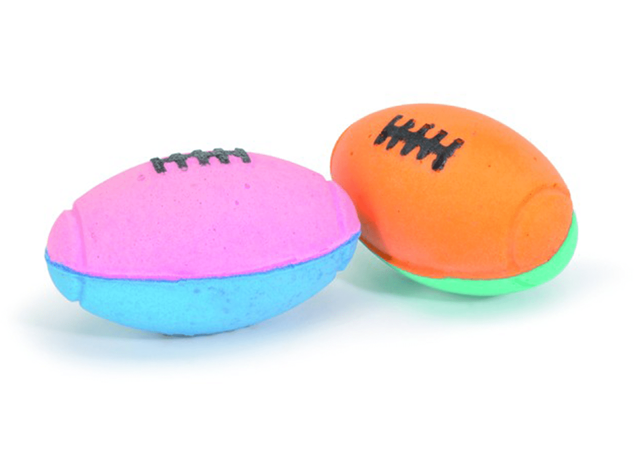 Sponge Ball with Feathers (2P) open