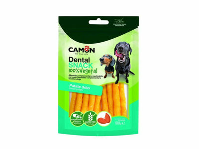Sweet Potato Sticks (100g) - 100% Vegetable Dog Treats by Camon