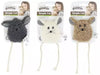 Pawise Simple Cat – Sheep Cat Toy with Long Tail (White, Brown, Dark Grey)