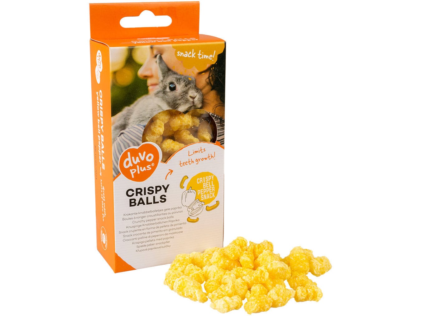 Tasty nibble balls with yellow pepper