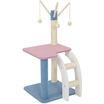 Teddy Velvet Cat Tree - Playful Paradise for Your Feline Friend