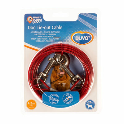 Tie Out Cable Lightweight 4.5m Red