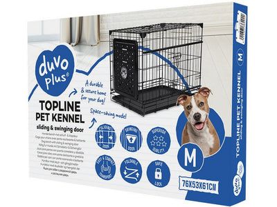 Topline Dog Crate with Sliding and Folding Door