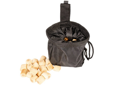 Treat Pouch 11x11x14cm Black/Red