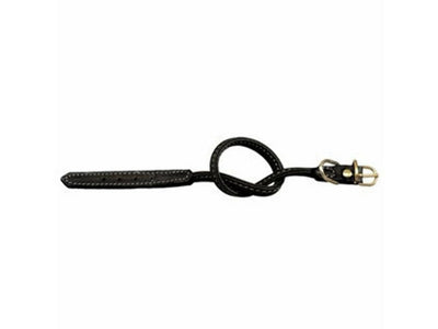 Tubular Calfskin Collar - 36cm, Black