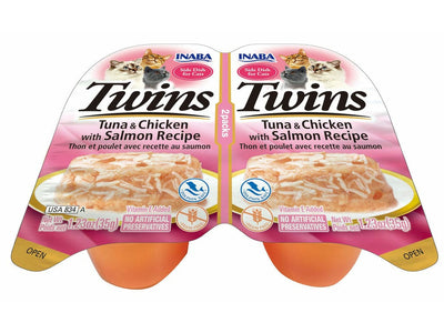 Twins-Tuna & Chicken with Salmon Recipe 35 g x 2 cups Front