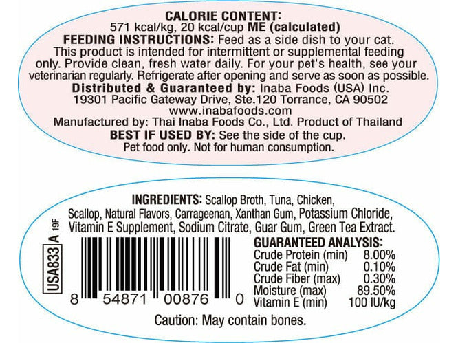 Twins-Tuna & Chicken with Scallop Recipe 35 g x 2 cups back