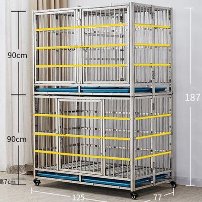 Two Layers Pet Cages - Spacious and Versatile Home for Your Furry Friend