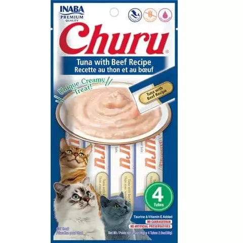 Churu Tuna with Beef Recipe 4 tubes 56g