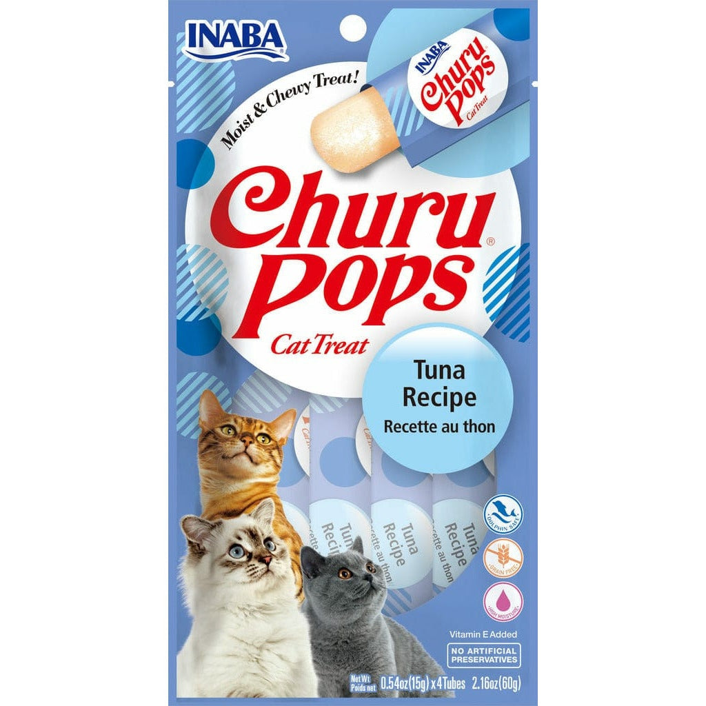 Churu Pops Tuna Recipe 15 gm x 4 pouches in 1 pack Front