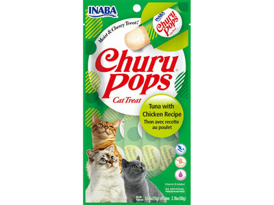 Churu Pops Tuna with Chicken Recipe 15 g. x 4 pouches in 1 pack