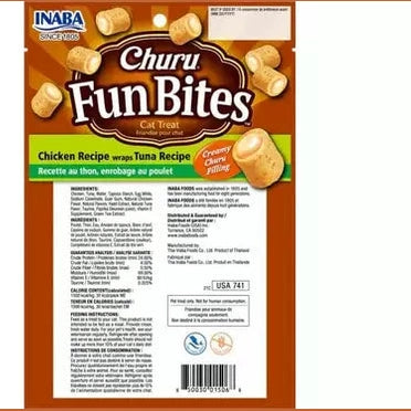 Churu Fun Bites Chicken Recipe Wraps Tuna Back