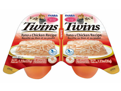 توينز-تونة ودجاج 35 جرام × 2 كوب 