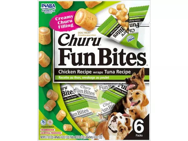 Churu Fun Bites Chicken Recipe wraps Tuna 22gx6 Pouches