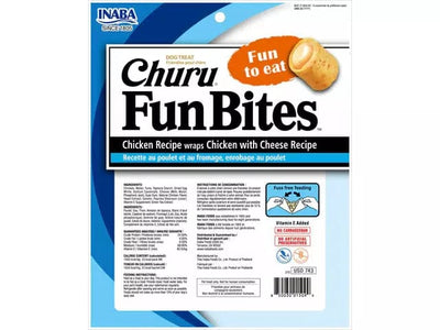 Churu Fun Bites with cheese Chicken Recipe wraps Chicken 22gx6 Pouches