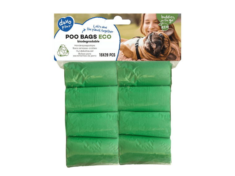 Poo bags ECO biodegradable 8x20st green
