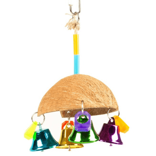 Birdtoy Colourful Coco Umbrella With Bells 13x13x19cm mixed colors ...