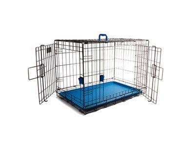 VOYAGER WIRE CRATE - 2 DOORS L, BLUE