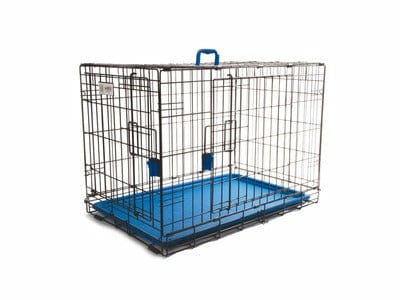 VOYAGER WIRE CRATE - 2 DOORS L, BLUE