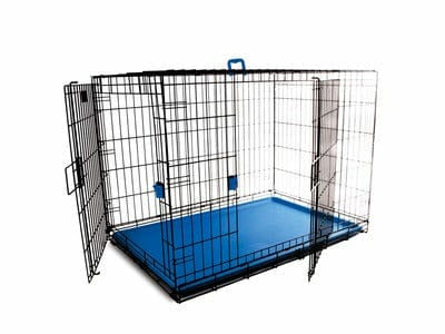 VOYAGER Wire Crate - 2 doors XL, new patented lock Blue