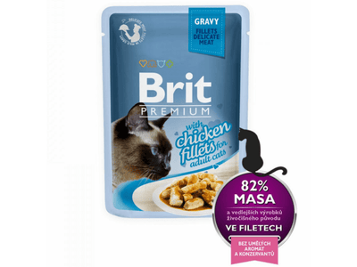 Wet cat food for kittens with chicken fillets in gravy. Contains 82% meat and essential nutrients for healthy growth. Easy to serve and free from artificial additives, it keeps your kitten happy and satisfied