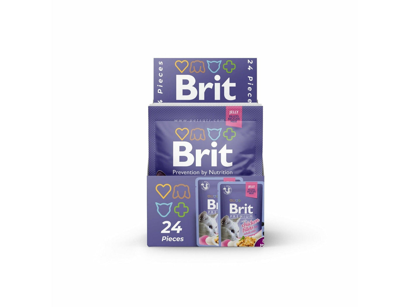 Brit Premium Jelly with Chicken 24X85g pouchs