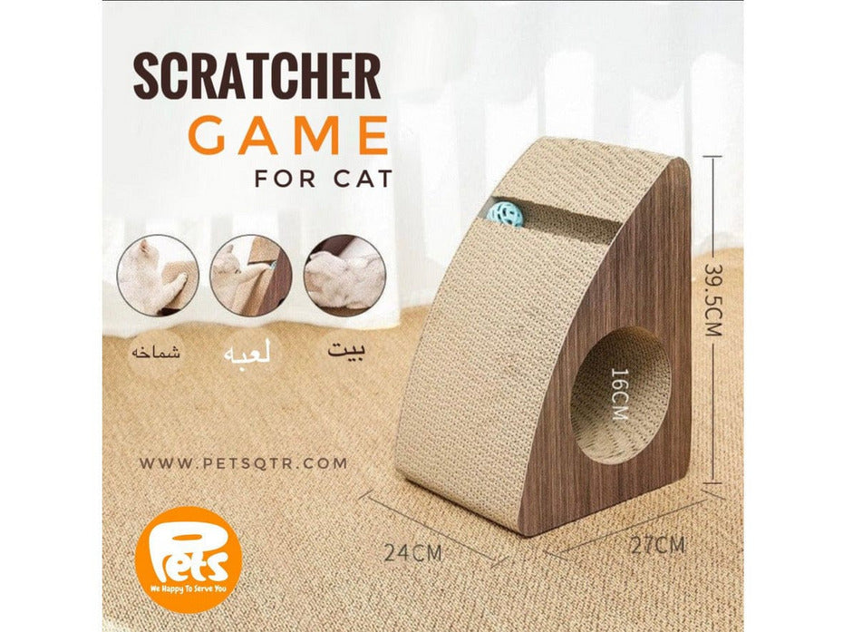 Multifunctional Vertical Wall Cat Scratcher 40X27X24Cm