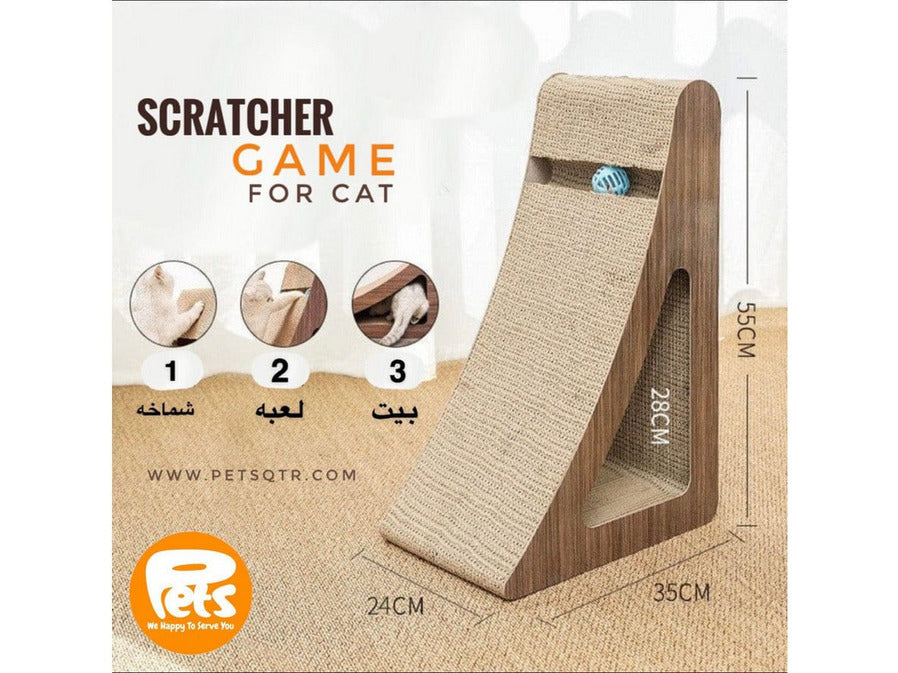 Vertical Wall Cat Scratcher 55X35X24Cm