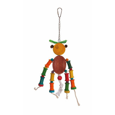 Wooden Monkey King Toy for Pets – 22x14 cm