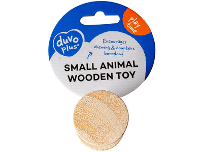 Wooden Roll Toy with Bell for Rodents