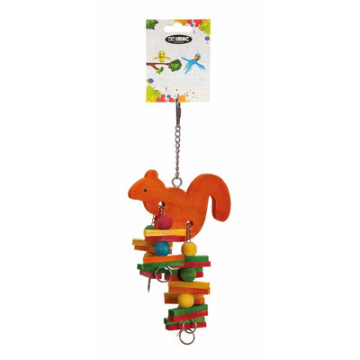 Wooden Squirrel Toy for Pets – 18x12 cm