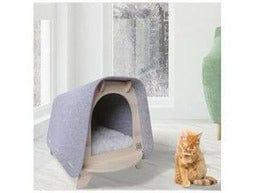 Woody Cozy Cat House Brown