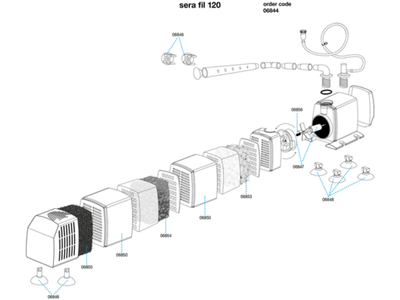 sera fil 120 internal aquarium filter