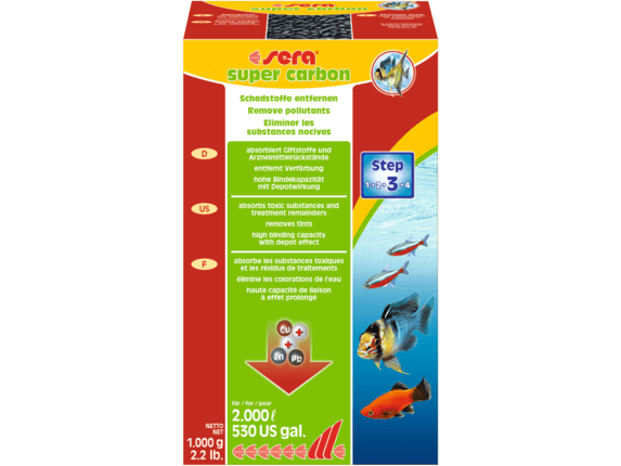 Sera Super Carbon – 1000g Activated Carbon for Aquariums