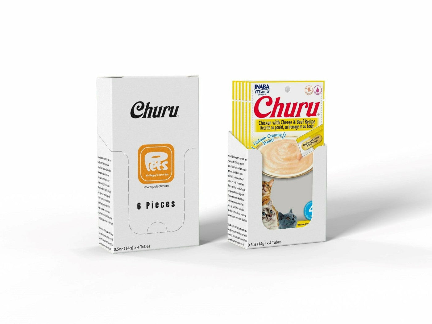 Churu Chicken with Cheese & Beef Recipe 4 Tubes 56g