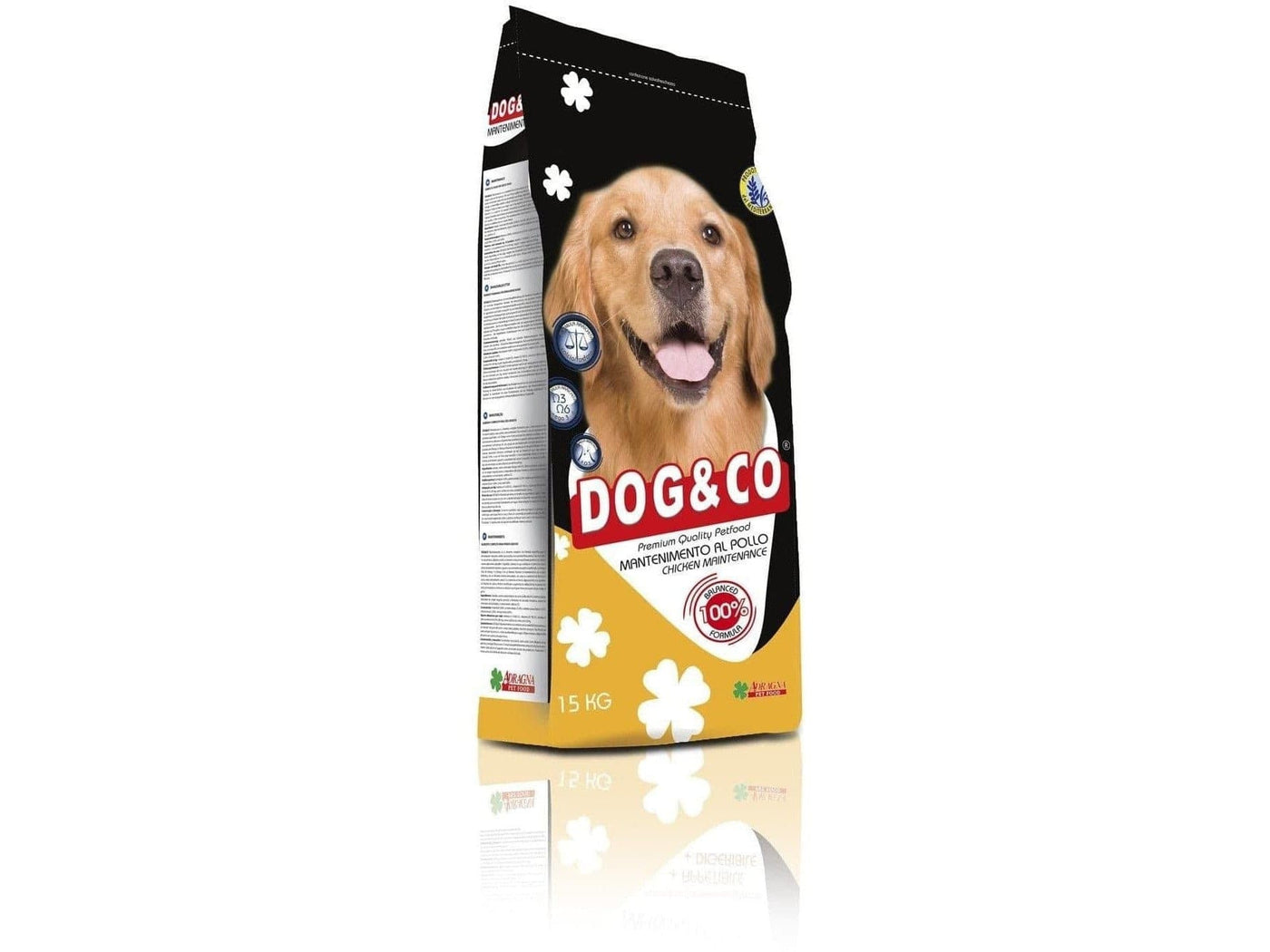 DOG & CO ADULT Chicken maintenance dry dog food  15kg