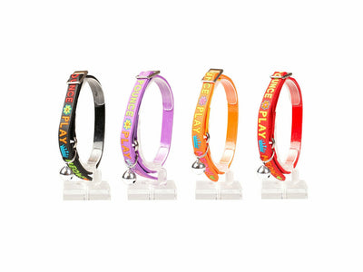 Cat Collar Meow PVC Mixed Colors 20-30cm / 10mm
