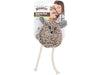 Pawise Simple Cat – Sheep Cat Toy with Long Tail (White, Brown, Dark Grey)