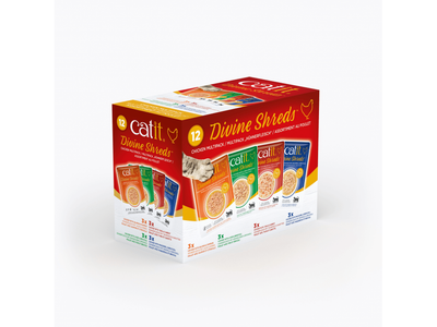 Catit Divine Shreds, Chicken Multipack 75g, 12pcs/box