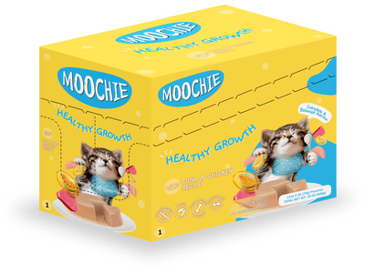 MOOCHIE TUNA MOUSSES FOR KITTEN (HEALTHY GROWTH)12x70g Pouchs