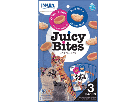 Juicy Bites Tuna & Chicken Flavor 3 pouches 33,9g