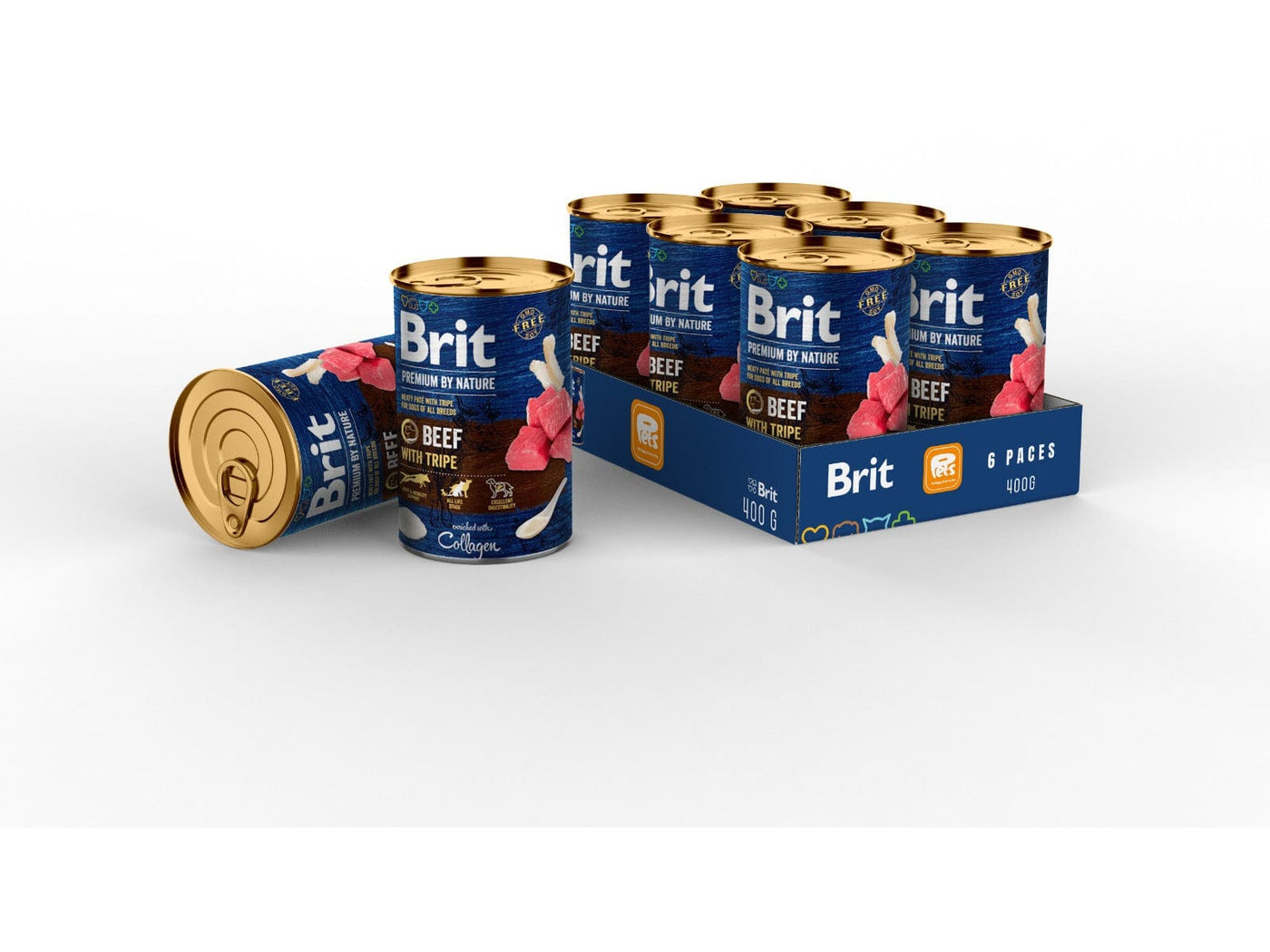 Brit Premium by Nature Beef with Tripes 6x400g