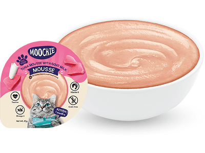 MOOCHIE MOUSSE TUNA WITH GOATMILK 12x85g Cups