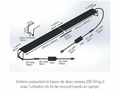 HM ELECTRONICS-Wing 2F2 36 وات / مياه عذبة - 60 سم