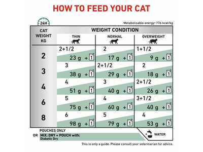 Vet Health Nutrition Feline Diabetic 12X85G (Wet Food - Pouches)