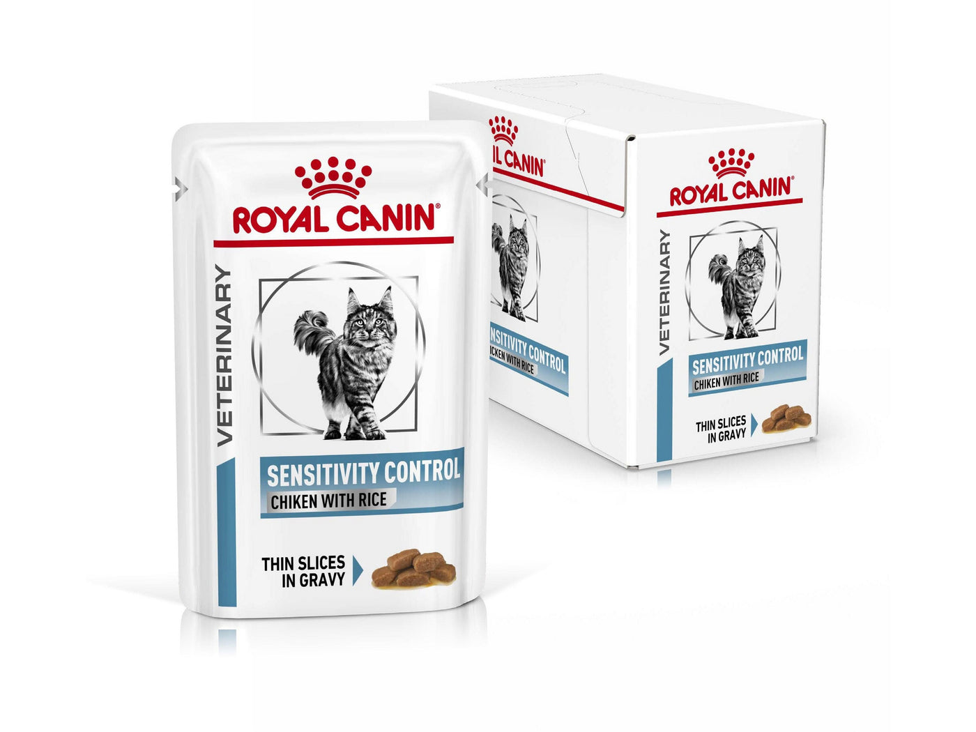 Vet Health Nutrition Feline Sensitivity Control Chicken & Rice (WET FOOD - Pouches)12x85g